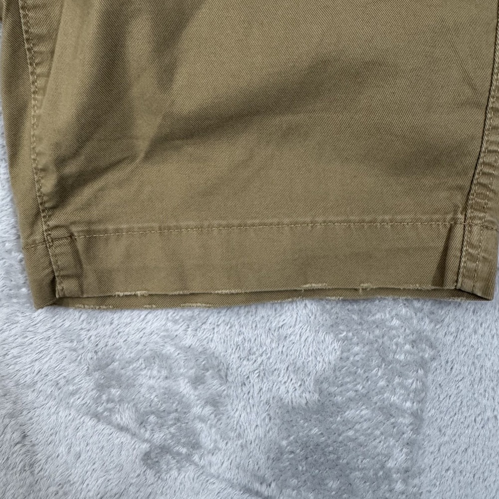 NWT American Eagle Shorts Mens 28x12 Brown Flat Front Chino Longer Length Flex - Picture 9 of 15